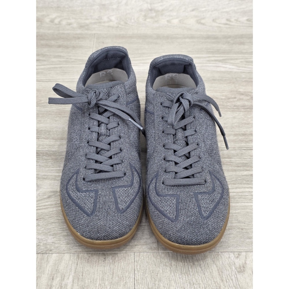 Rothy's RS01 Sneaker Men's Size 8 Gray Knit Lace Up Travel Shoe Casual Gum